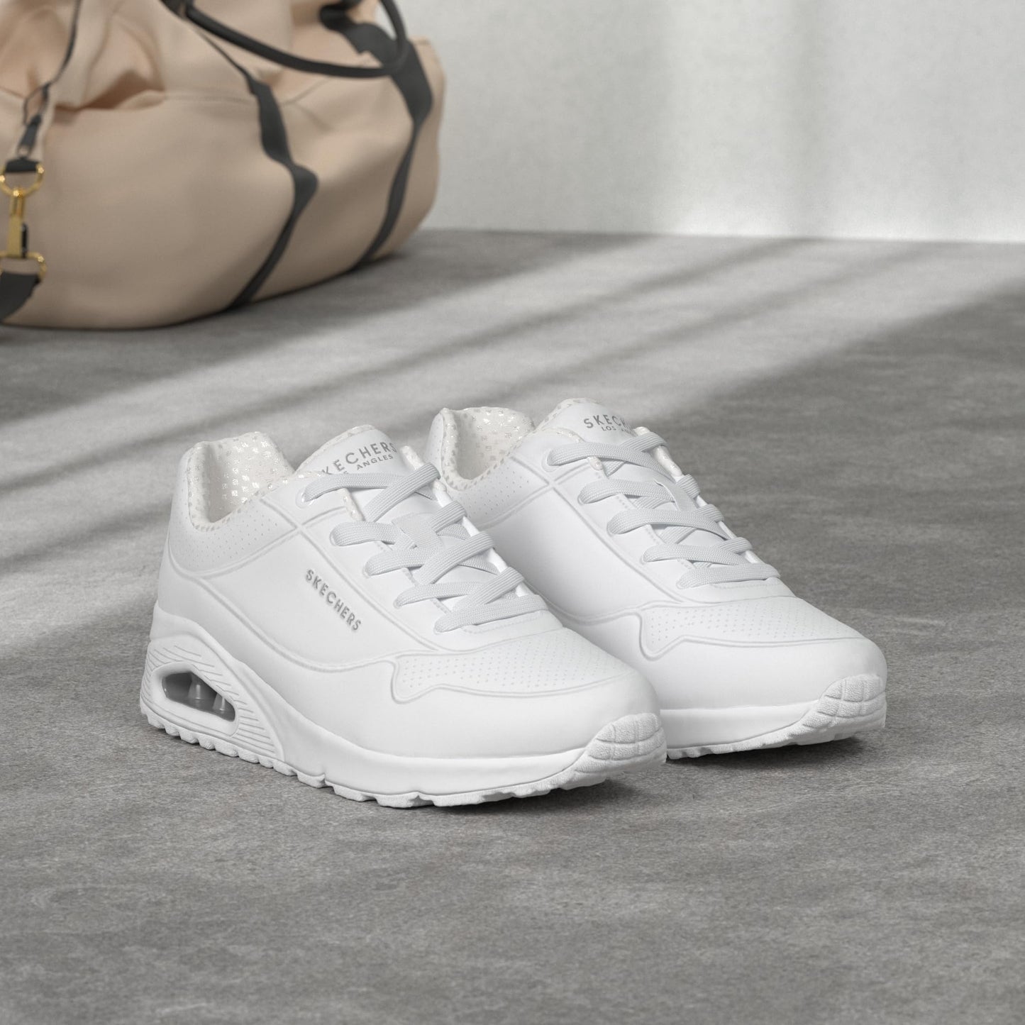 Skechers Damen Uno Stand On Air Sneakers, Weiß , 39 EU